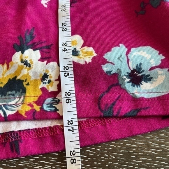 JOULES Harbour Print Jersey Top in Ruby Pink Rosy - Picture 6 of 15